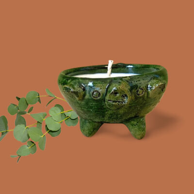 Product Picture of Puerquito Candle with Eucalyptus on the side